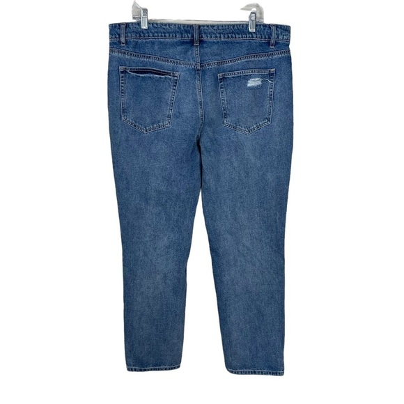 AFRM Distressed Button Fly Jeans - Picture 2 of 10